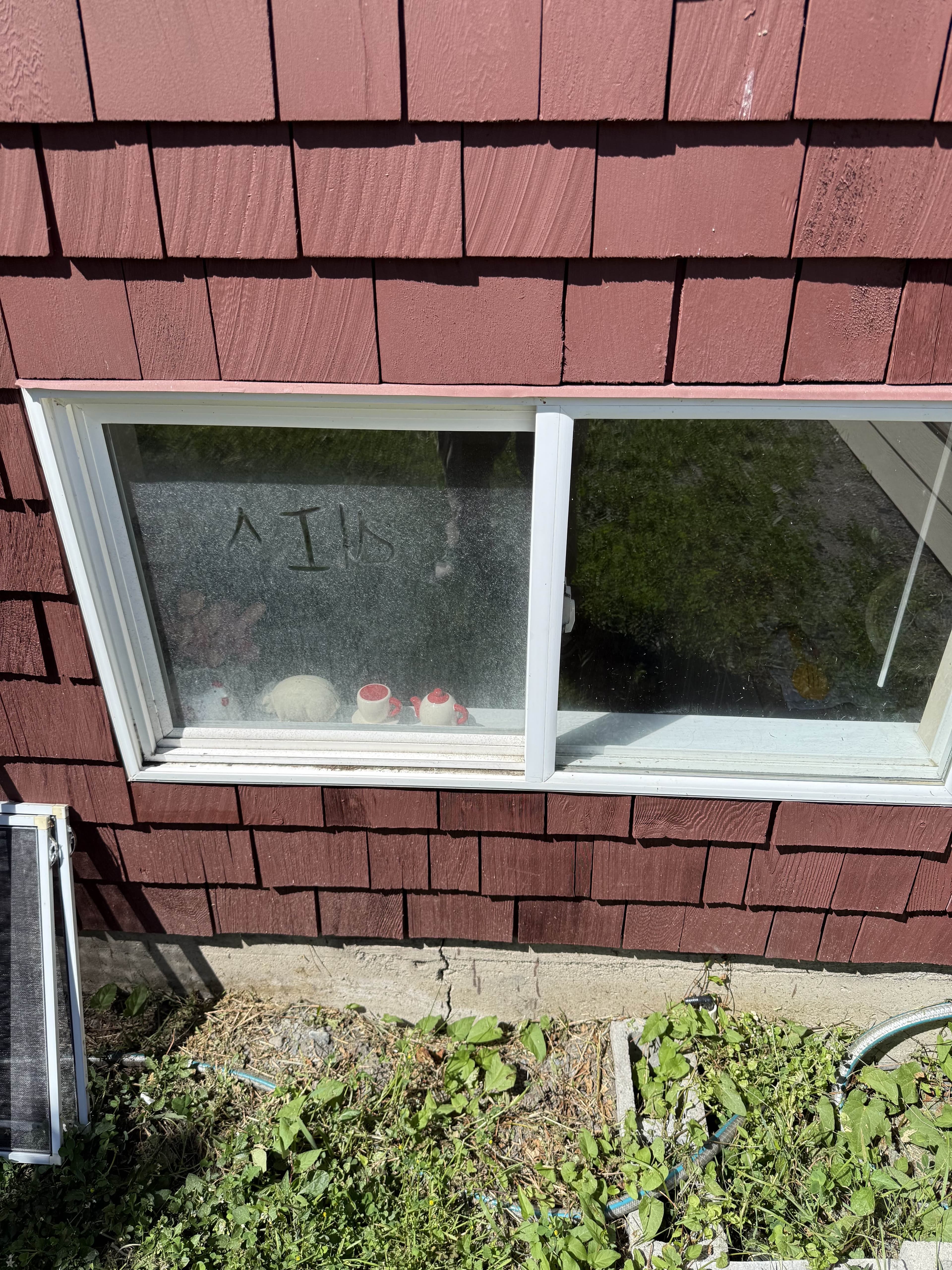 Windows before cleaning